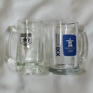 LOT of 2 Vintage Olympic Beer Mugs 1984 & 2010